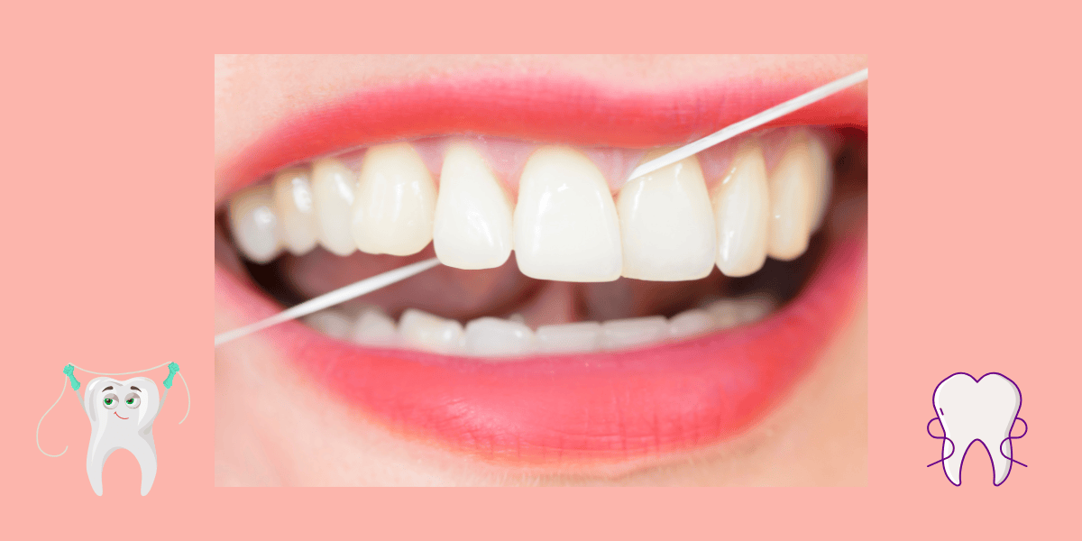 Close Up Of A Woman'S Mouth And Teeth With A Cotton Swab